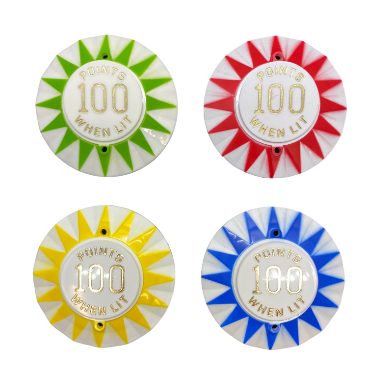 100 When Lit Coloured Sun Pinball Medics